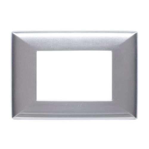 PLACA 3 PUESTOS S22 ALUMINIO NATURAL C/SOPORTE 220320 SINTHESI