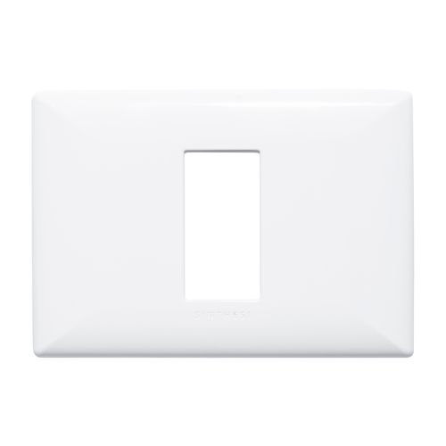PLACA 1 PUESTO S22 ABS BLANCO C/SOPORTE 220101 SINTHESI