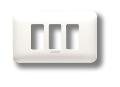 PLACA 3 PUESTOS ABS BLANCA NEA M903M3BN MAGIC