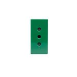 MODULO TOMA CORRIENTE 2P+T10A 250VAC VERDE