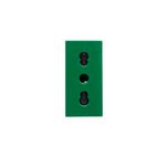 MODULO TOMA CORRIENTE 2P+T 10/16A VERDE