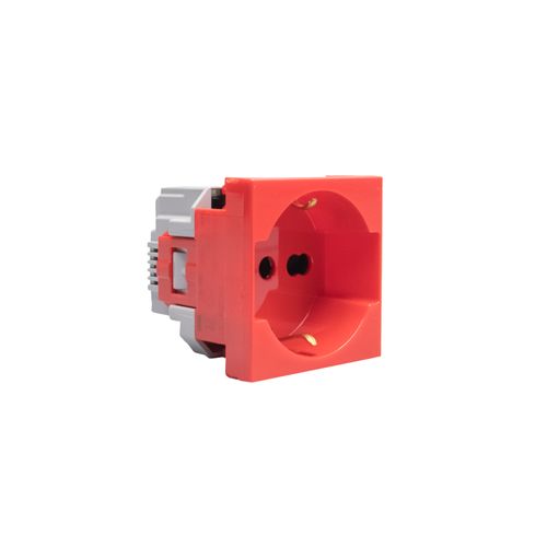 MODULO TOMA UNIVERSAL 2P+T10/16A SCHUKO ROJO J4140A16R MATIXGO