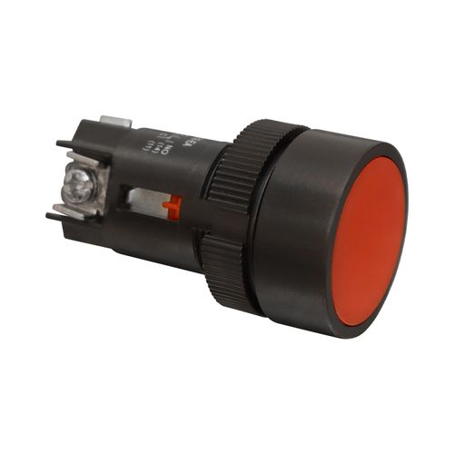 PULSADOR 22MM ROJO NC/NO PLASTICO CCD