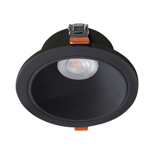 FOCO LED EMBUTIDO MIKA 7W 770LM 3000K IP44 NEGRO TECHNOLAMP