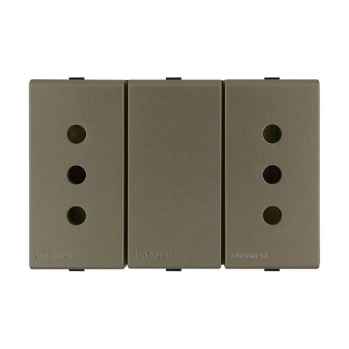 MODULO TOMACORRIENTE DUPLEX 10A 250V 2P+T S44 ARENA 443413 SINTHESI