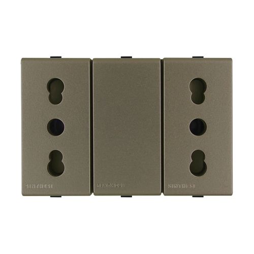 MODULO TOMACORRIENTE DUPLEX 10/16A 250V 2P+T S44 ARENA 443513 SINTHESI