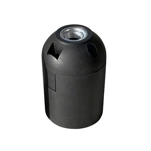 PORTALAMPARA PLASTICO E27 NEGRO CROMPTON