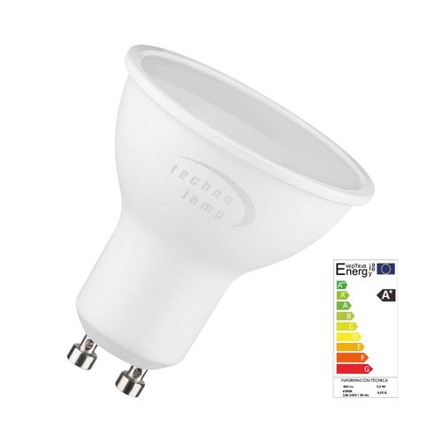AMPOLLETA LED GU10 5.5W 6500K 100° 400LM TECHNOLAMP