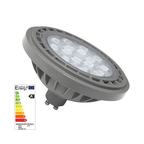 AMPOLLETA LED AR111 BASE GU10 14W 3000K 25° 220V 1150LM TECHNOLAMP