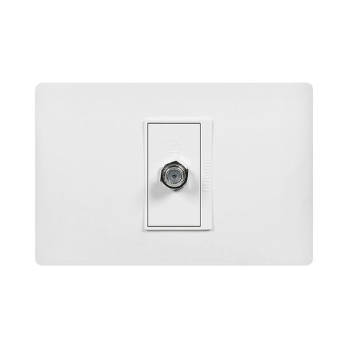 TOMA COAXIAL TV BLANCA ARMADA LUZICA PU1152