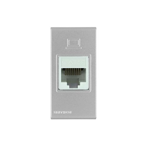 MODULO TOMA DATOS RJ45 CAT 5E S44 PLATA 444112 SINTHESI