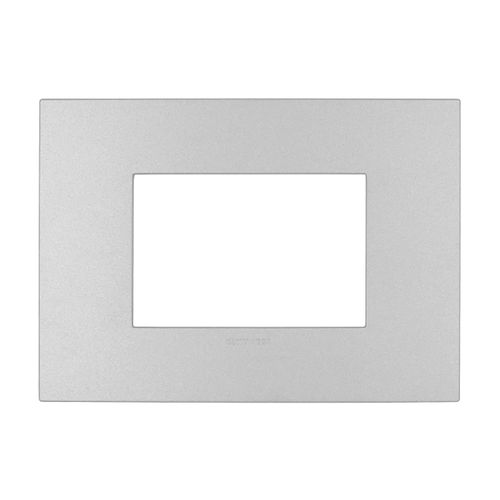 PLACA 3 PUESTOS S44 PLATA C/SOPORTE 440312 SINTHESI