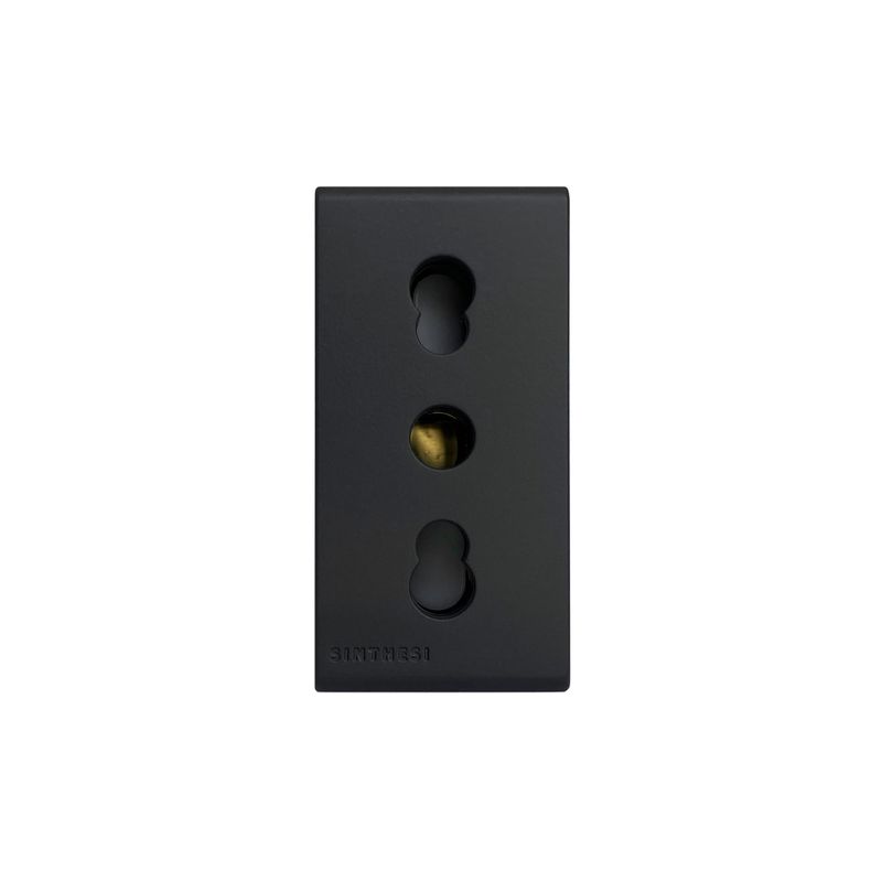 MODULO-TOMACORRIENTE-BIPASO-10-16A-250V-2P-T-S33-NOIR-MATE-333126-SINTHESI