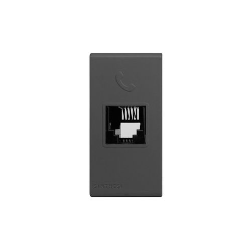 MODULO TOMA TELEFONICA RJ11 S33 GREY MATE 334023 SINTHESI