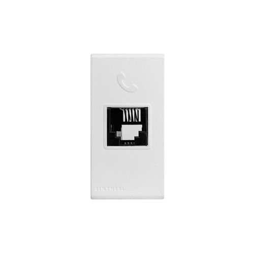 MODULO TOMA TELEFONICA RJ11 S33 BLANCO MATE 334021 SINTHESI