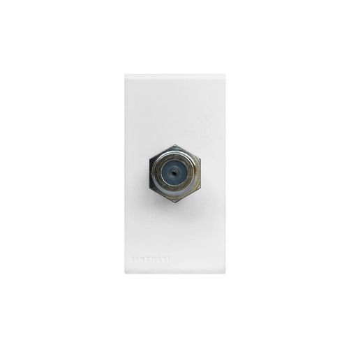 MODULO TOMA COAXIAL TV SAT S33 BLANCO MATE 334221 SINTHESI