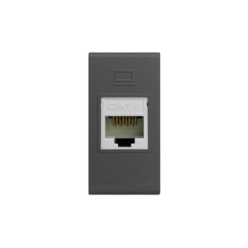 MODULO TOMA DATOS RJ45 CAT 6 S33 GREY MATE 334623 SINTHESI