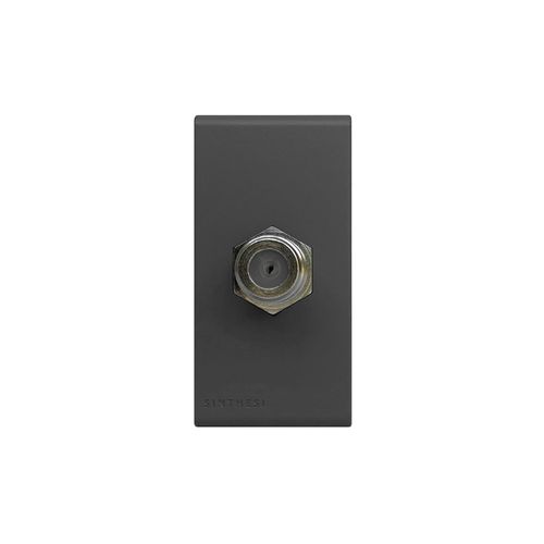 MODULO TOMA COAXIAL TV SAT S33 GREY MATE 334223 SINTHESI