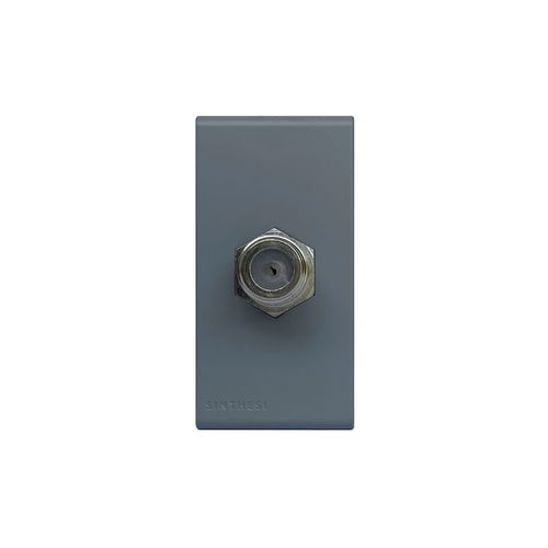 MODULO TOMA COAXIAL TV SAT S33 CEMENTO 334224 SINTHESI