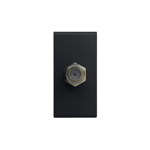 MODULO TOMA COAXIAL TV SAT S33 NOIR MATE 334226 SINTHESI