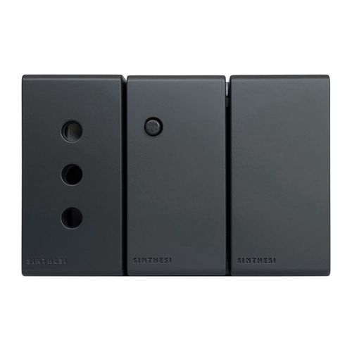 MODULO TOMA SMARTSWITCH WIFI 2.4GHZ 10A 250V S33 NOIR MATE 335526 SINTHESI