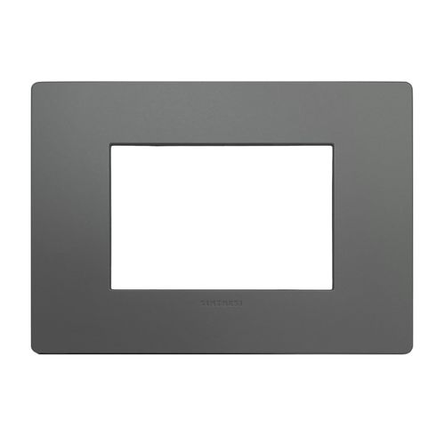 PLACA 3 PUESTOS S33 GREY MATE C/SOPORTE 330323 SINTHESI