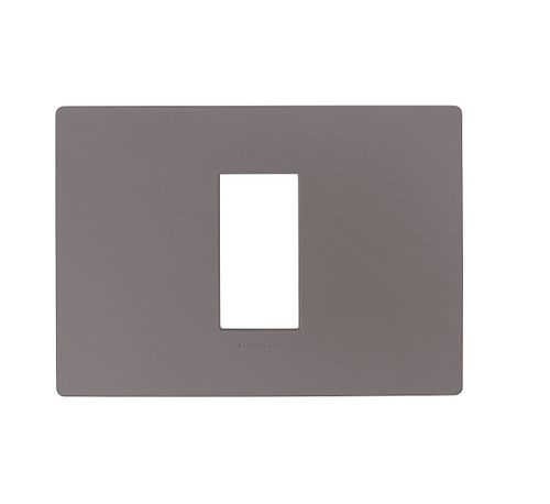 PLACA 1 PUESTO S33 GREY MATE C/SOPORTE 330123 SINTHESI