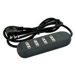Alargador-4-Tomas-2P-T-10A-250V-3-Mts-Negro-7600201-Lexo