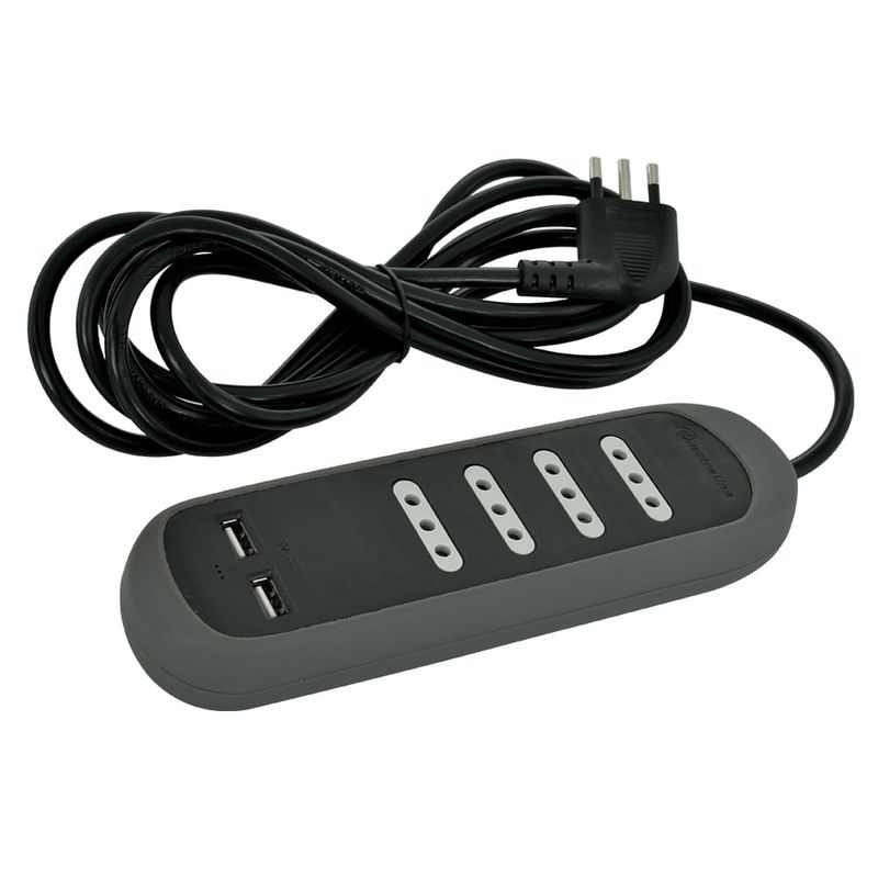Alargador-4-Tomas-2P-T-10A-250V---2-Usb-3-Mts-Negro-7400041-Lexo