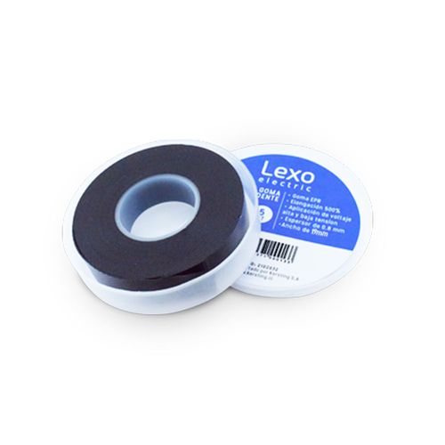 Cinta Aisladora Goma Autofundente Negra 5mts 19MM 2102032 Lexo