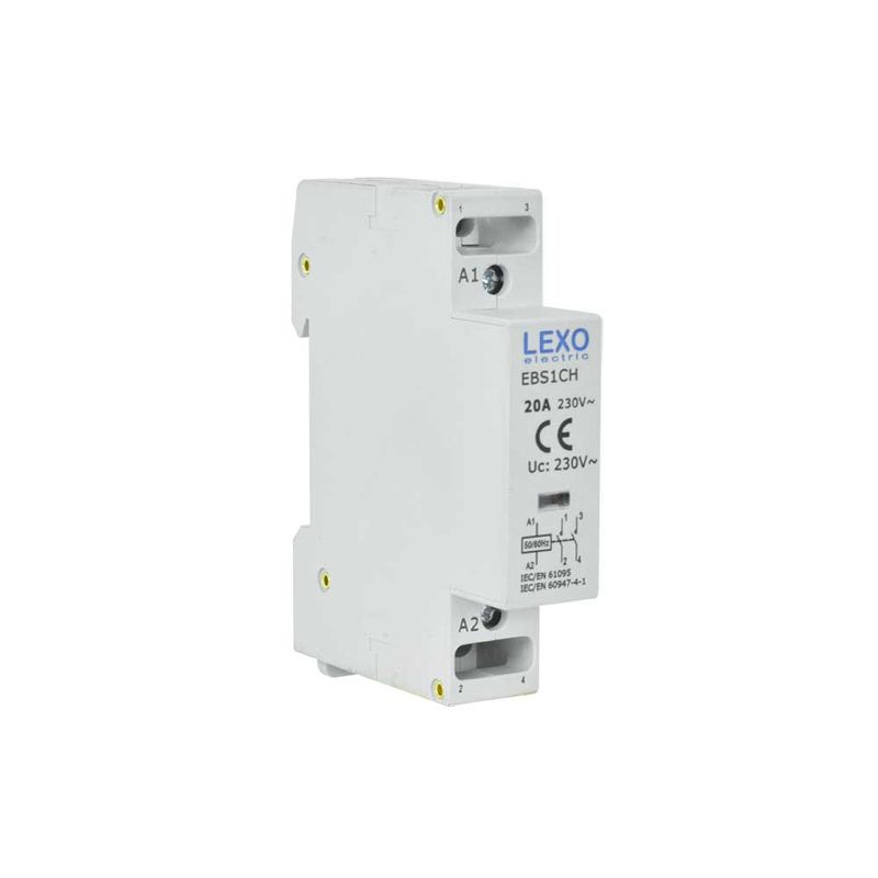 Contactor-Modular-2-Polos-20A-2nc-230v-18MM-P-Riel-Din-5360123-Lexo