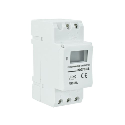 Interruptor Horario Digital A Riel 15a 230v 5383015 Lexo