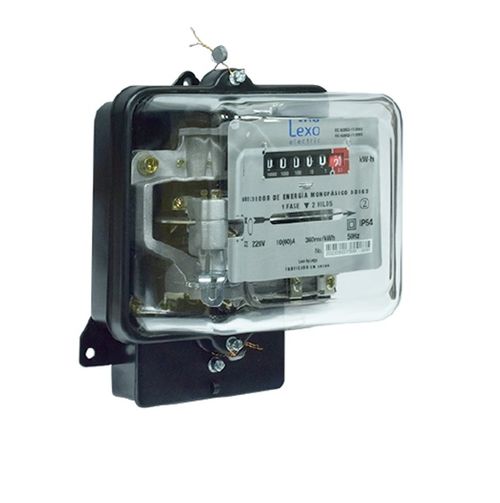 Medidor Electromecanico 10(60a) 50hz 220v Clase 2 IP54 7001030 Lexo