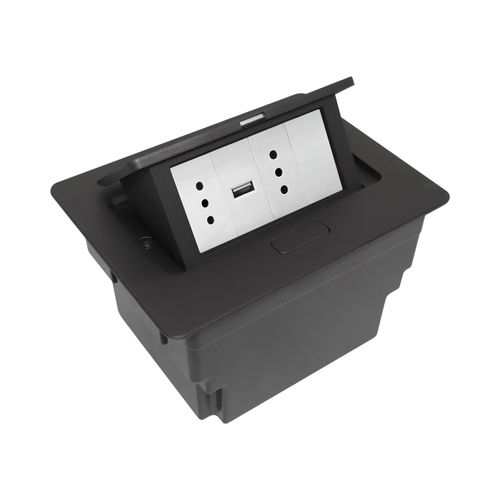 CAJA DE MOBILIARIO POP-UP 4 MODULOS NEGRO IP20 COWORK CROMPTON