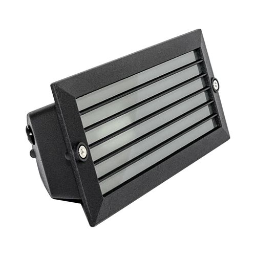FOCO EMBUTIDO LUZ BAJA PASILLO E27 IP44 NEGRO TECHNOLAMP