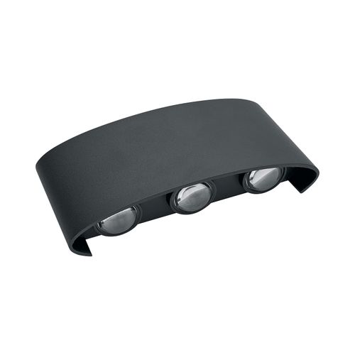 APLIQUE LED CITY 6W 600LM IP54 6000K NEGRO PC TECHNOLAMP