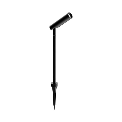 FOCO LED SLIM 4,5W LUZ CÁLIDA EXTENSIBLE - ESTACA, MURO Y PISO NEGRO