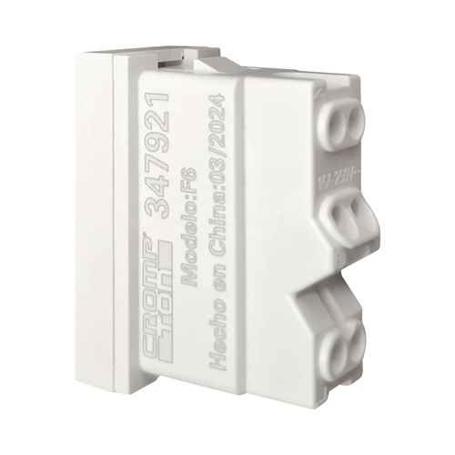 MODULO ENCHUFE 2P+T 10/16A 220VAC BLANCO CROMPTON