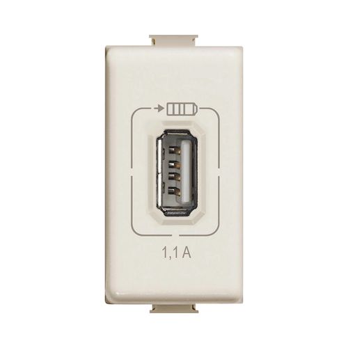 MODULO CARGADOR USB 230VAC 110mA MARFIL A5285C1 MATIX