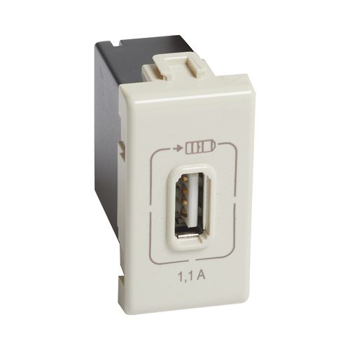 MODULO CARGADOR USB 230VAC 110mA MARFIL A5285C1 MATIX