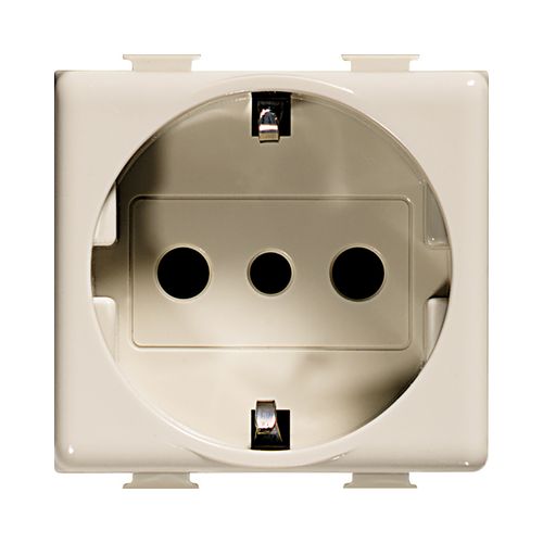 MODULO ENCHUFE SCHUKO 2P+T 10A 250V (16A) MARFIL MATIX A5440/3